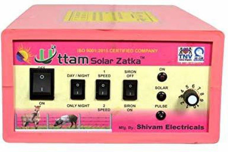 Uttam Zatka Solar Machine for Agriculture (Animal Protection System) (Violet-(80 Acre Cover) (200 Bigha)) Gujarat No.1 Zatka Machine Company (Animal Protection System) (Fully Automatic)(1 Year Warranty) MPPT Solar Charge Controller