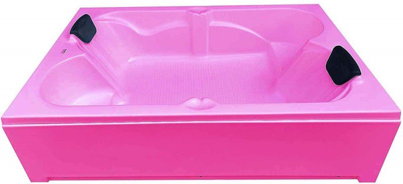 MADONNA Acrylic 6 Feet with Front Panel - Pink Free-standing Bathtub  (100 or Above L)
