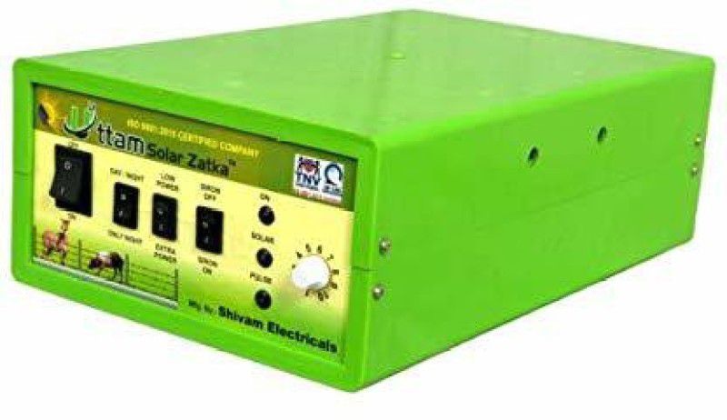 Uttam Zatka Machine Solar Fence Energizer Security Systems for Agricultural Farms (40 Acer Land MPPT Solar Charge Controller