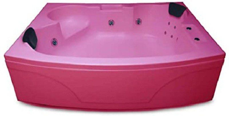 MADONNA Temptation 6 Feet Acrylic with Jacuzzi and Back Massager - Pink Free-standing Bathtub  (100 or Above L)