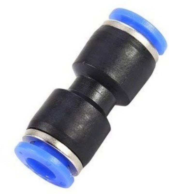 Sauran PNEUMATIC ONE TOUCH PUSH FITTING 8MM STRAIGHT CONNECTOR (20 PCS) 2-Way Coupling Pipe Joint  (Pack of 2)