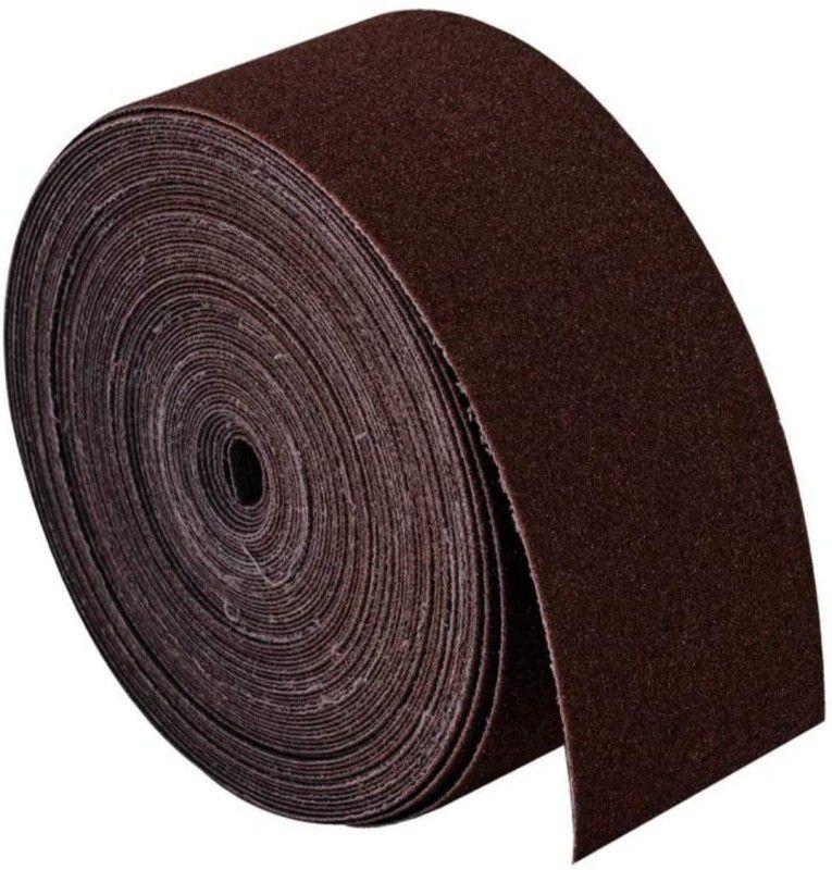 Nirmal 10 Meter x 4 Inches Wide Silicon Carbide Aluminum Oxide Emery Cloth Roll of 80 Grit for Grinding, Polishing, Wood Working, Walls and Automotive Silicon Carbide, Aluminum Oxide Sandpaper  (10 Meters x 4 Inches Wide Pack of 1)