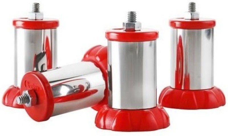 Dhananjay Dhananjay Anti Slip LPG Stove Legs, 4-Pieces, Anti Skid for All Brand LPG Stove, Best Combination Plastic and Stainless Steel (red) Sofa Legs  (Furniture Accessories, Plastic)
