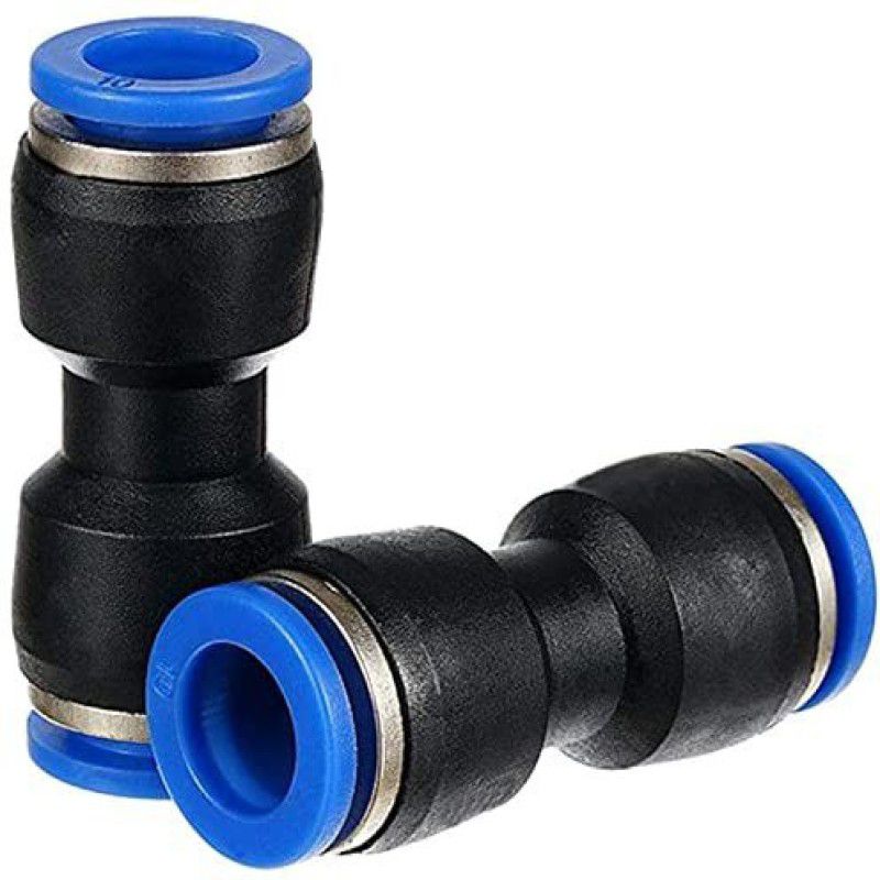 SLVC 8mm To 8mm Pneumatic Fitting Connector PU Union 8mm OD Air Hose Tube,Pack Of 2 1-Way Union Pipe Joint  (Pack of 2)