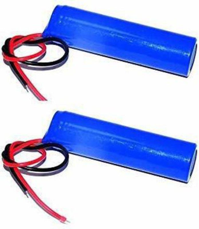 Smuf 18650 Li-ion Lithium 3.7v 2000mAh Rechargeable Cell Pack of 2 Lithium Solar Battery  (3.7 V)