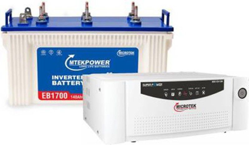 MTEK POWER EB 1700+Microtek Super Power DG1000 Tubular Inverter Battery  (140 AH)
