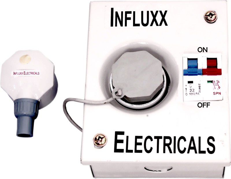 Influxx INFLX_115 A/C For 20 AMPS 2Pin Plug and Socket With Fitted 32 Amps DP MCB DB Distribution Board