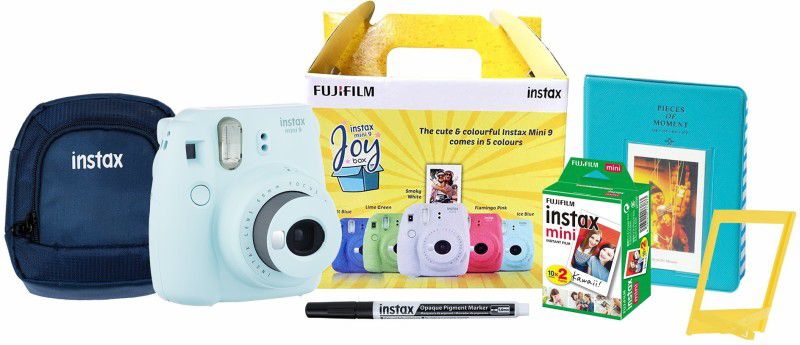 FUJIFILM Instax Mini 9 Joy Box Instant Camera  (Blue)