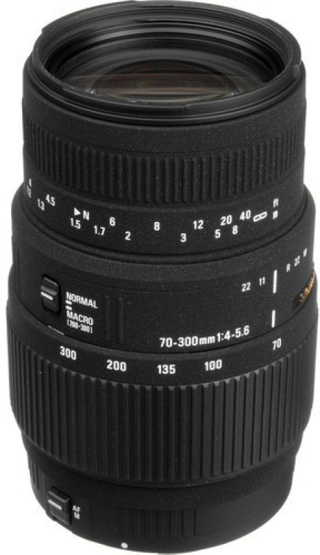 SIGMA 70 - 300 mm F4-5.6 DG Macro Telephoto Zoom Lens  (Black, 16 - 35 mm)