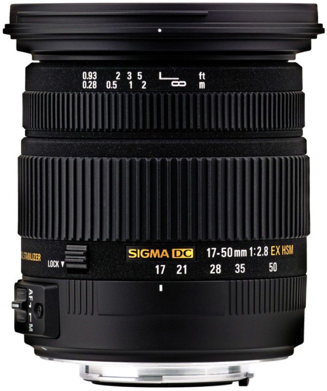 SIGMA 17 - 50 mm F2.8 EX DC (OS) Standard Zoom Lens  (Black, 18-135 mm)