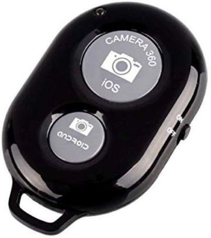 ARHUB Camera Wireless Bluetooth Remote Controller Shutter For Selfie Stick-Tripod-Smart Phone Camera Remote Control  (Black)