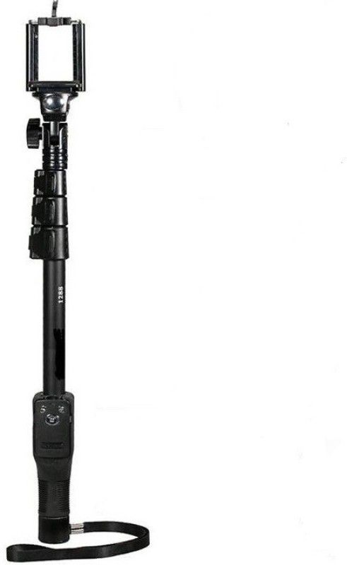 Unifree YT-1288 Bluetooth Selfie monopod Stick for Smartphones, Action Camera , Tripods and Digital Camera Monopod Kit, Monopod  (Black, Supports Up to 500 g)