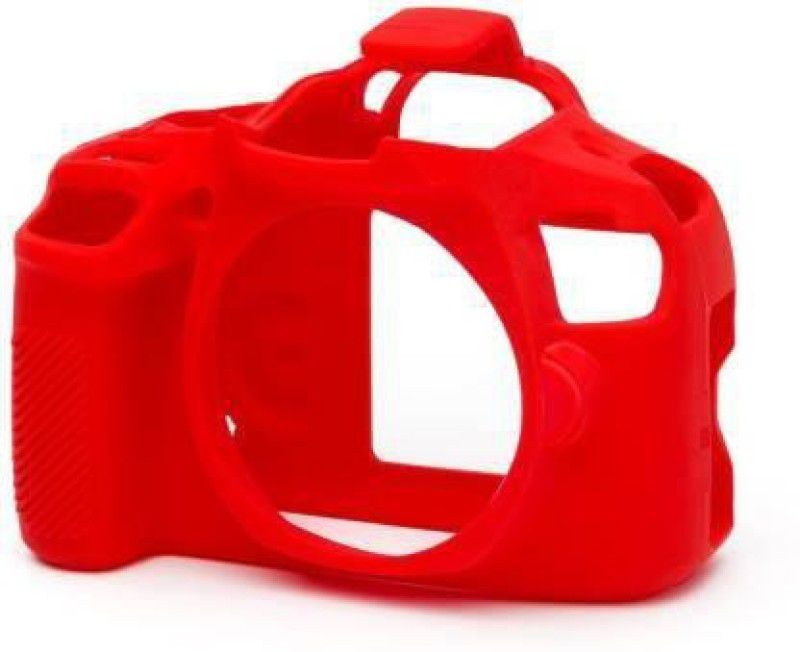 Amabu camera silicone body protective camera case compatible Camera Bag  (Red)
