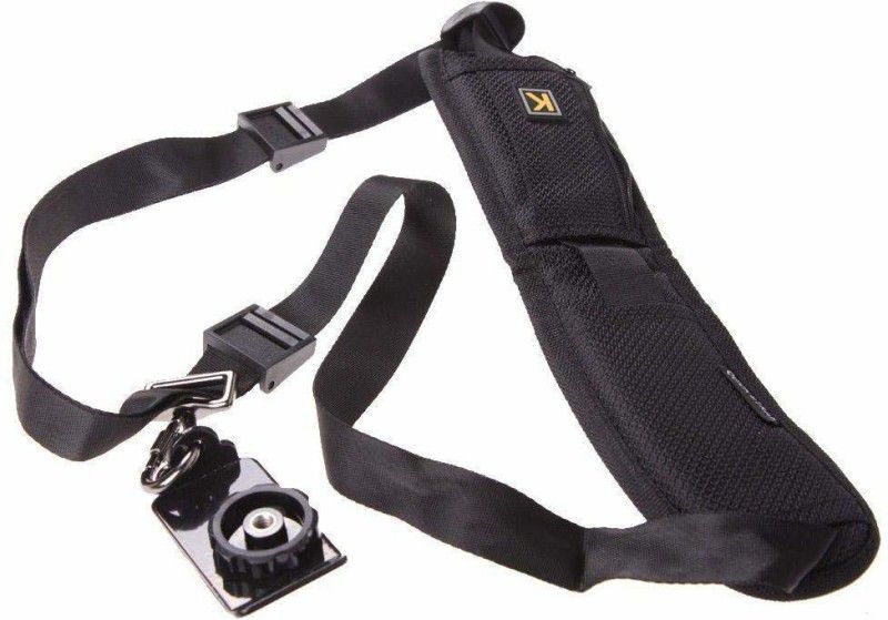 msrs Adjustable Rapid SLR DSLR Camera Shoulder Neck Strap Belt Sling Strap  (Black)