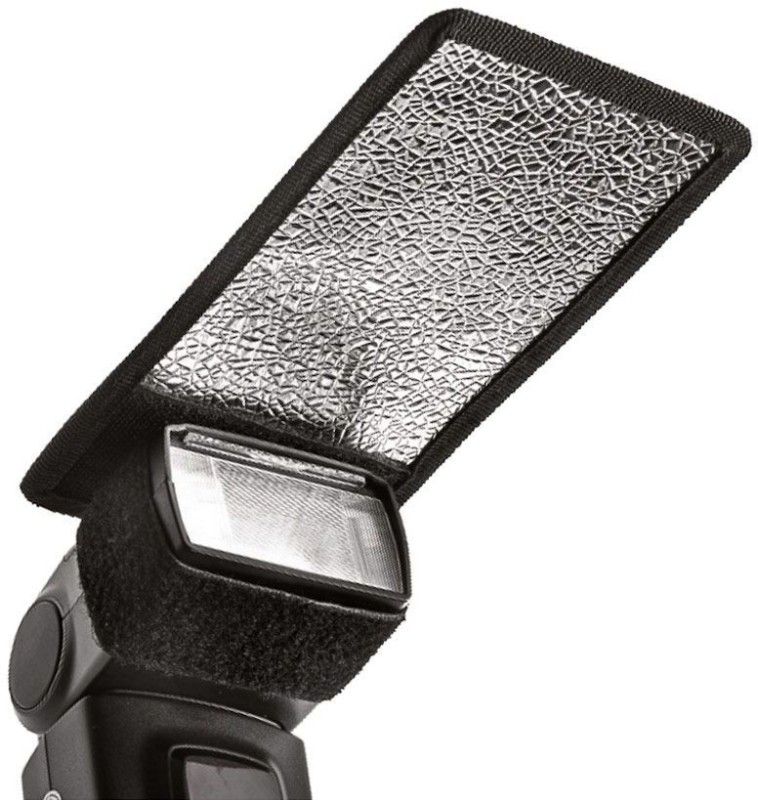 Techvik Mini Silver Flash Diffuser Reflector for Camera Flash Bounce Card Camera Flash  (Silver)