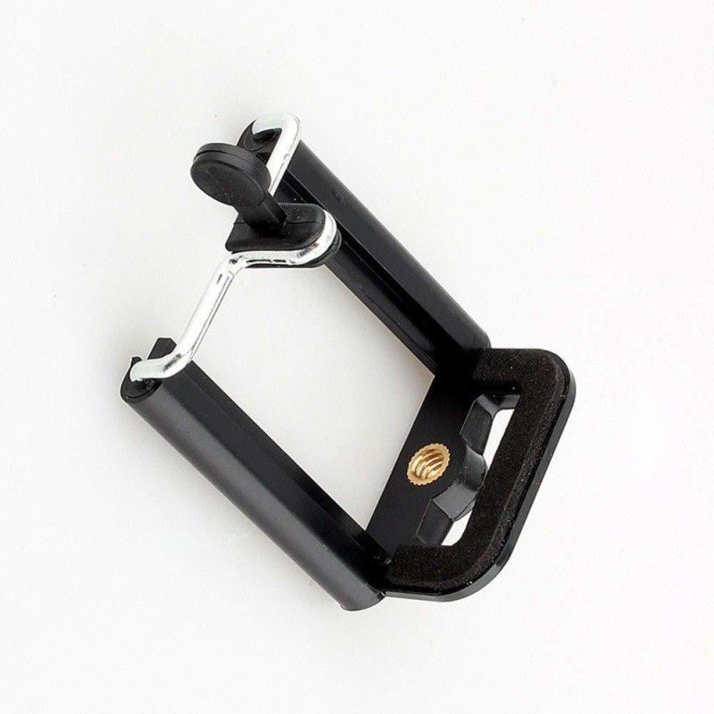 blics Selfie Clip Holder Clip for Mobile Camera Holder and Tripod Mount Tripod Bracket  (Black, Supports Up to 200 g)
