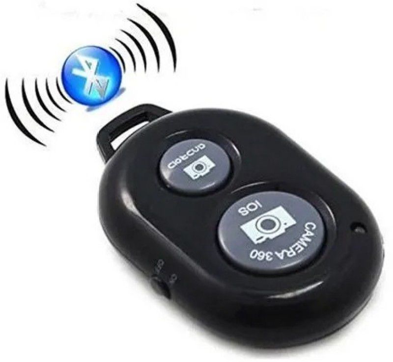 SOJUBA Wireless Bluetooth Shutter| Bluetooth Remote| Camera Remote| Selfie Remote Camera Remote Control  (Black)