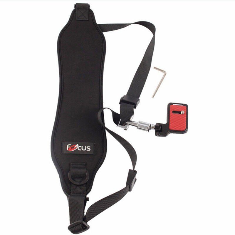 Axcess Focus F-2 Camera Strap Rapid Quick Single Shoulder Black Belt Strap with F2 plate Strap  (Black)