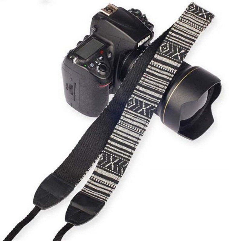 SYGA 1 Piece Black Coloured DSLR Camera Shoulder Strap Strap  (Black)