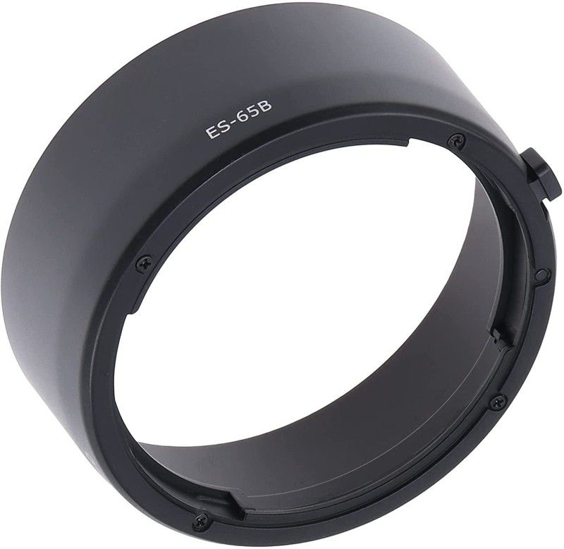 SUPERNIC ES-65B Lens Hood for Canon RF 50mm F1.8 STM on EOS R6 R5 RP R Camera Lens Hood  (43 mm, Black)