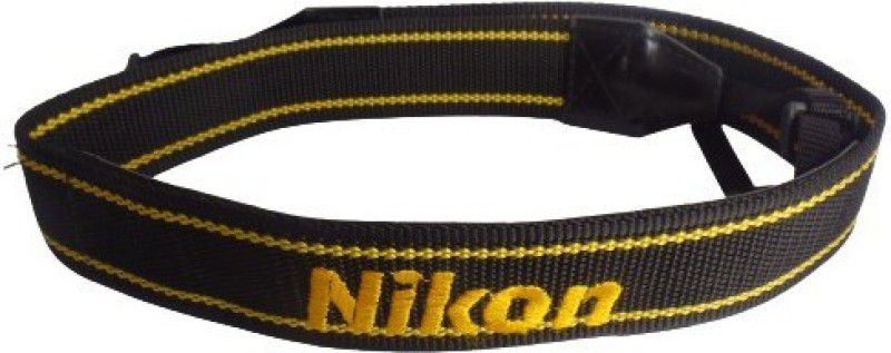 Digiom DSLR Camera Belt/Strap 1.5 INCH for Nikon DSLR amera Strap Shoulder Belt Strap  (Black, Yellow)