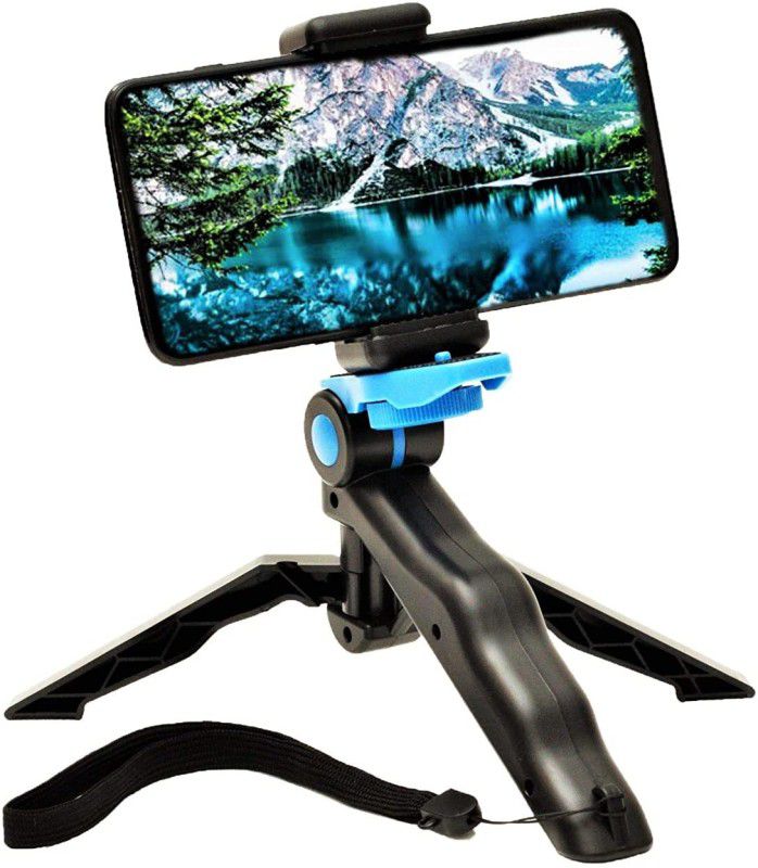 digilex Mobile Tripod Stand Portable Handheld Pistol Grip for Camera Tripod Bracket  (Black, Supports Up to 1000 g)