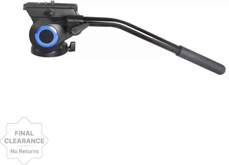 DIGITEK Platinum Professional Video Head Bridge-Based Professional 'Fluid Head' for Perfect Camera Movement (DPVH-110) Tripod Ball Head  (Black, Blue, Supports Up to 10000 g)