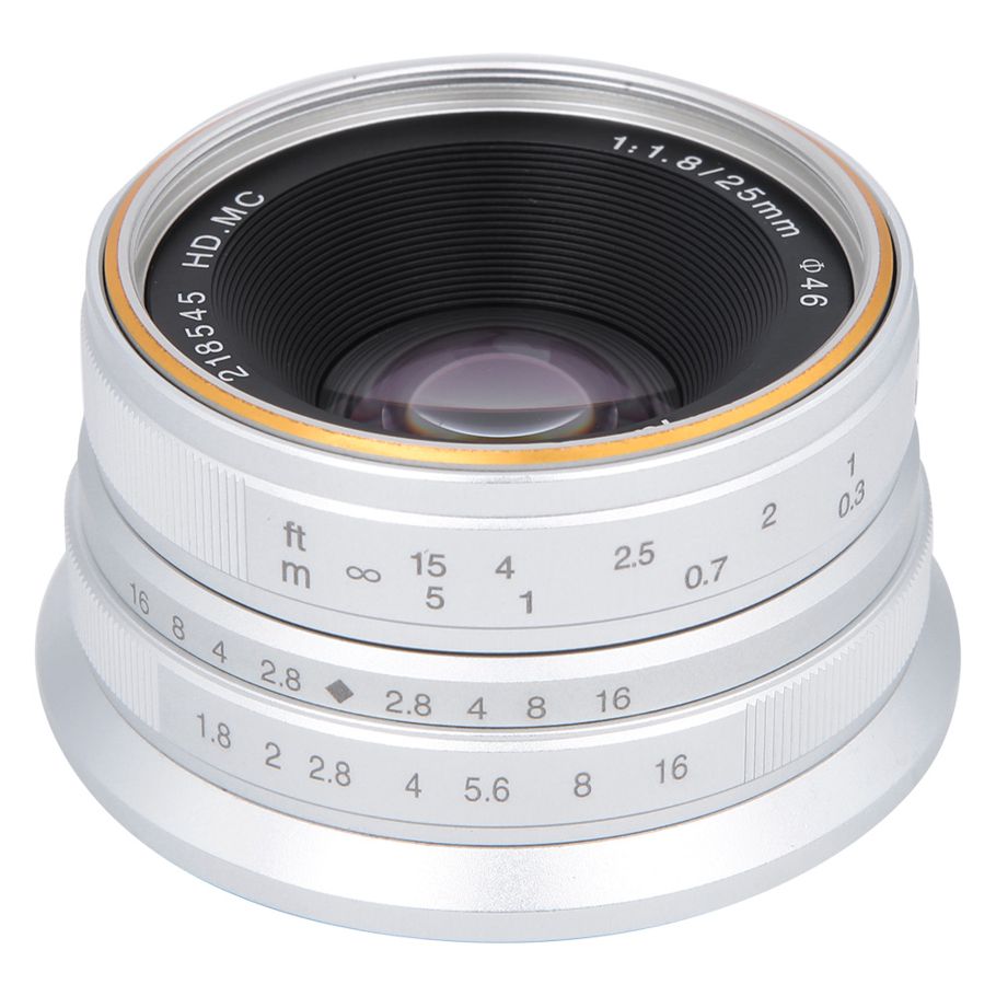 7Artisans 25mm F1.8 MF Lens Kit for Sony E/Canon EOS-M/Fuji FX/ M4/3 Camera