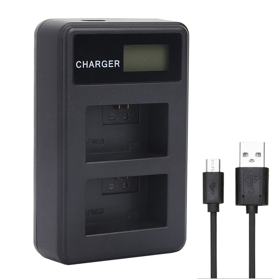 Charger Card Reader High Efficiency LCD Display USB Port Professional Superb Craftsmanship Safety Protection for NP-FW50