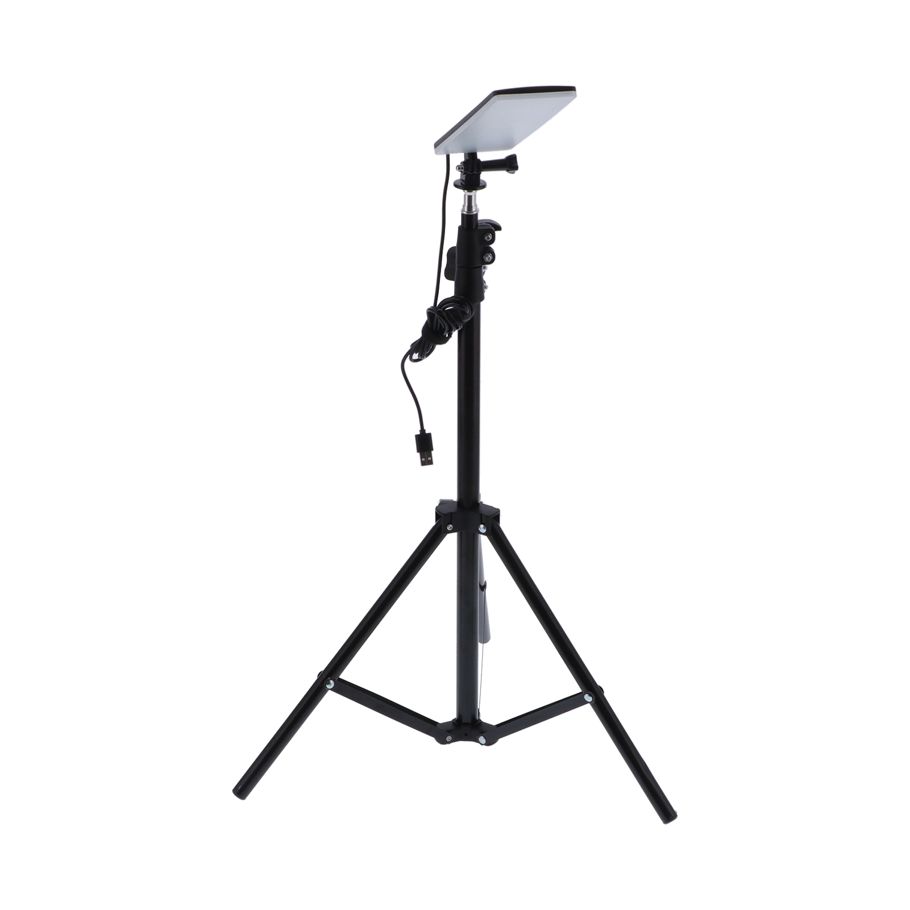 Telescoping Selfie Camera USB Power Lamp Telescopic Tripod LED Light for Camping