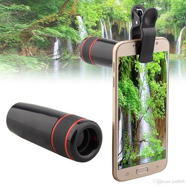 12X Zoom Lens for Mobile Phone - Black