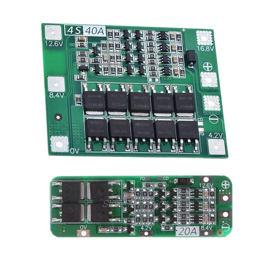 4S 40A Li-Ion Lithium  18650 Charger Pcb Bms Protection Board & 3S 20A