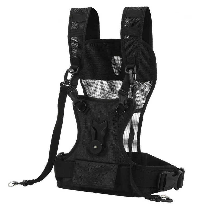 Camera Double Shoulder Strap Chest Harness Vest Breathable Adjustable