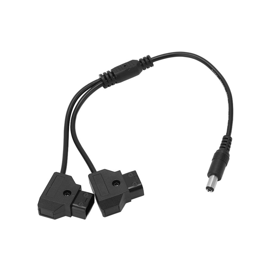 DC 5.5 2.1 Monitor Power Cable Female to Double D‑TAP Male Supply