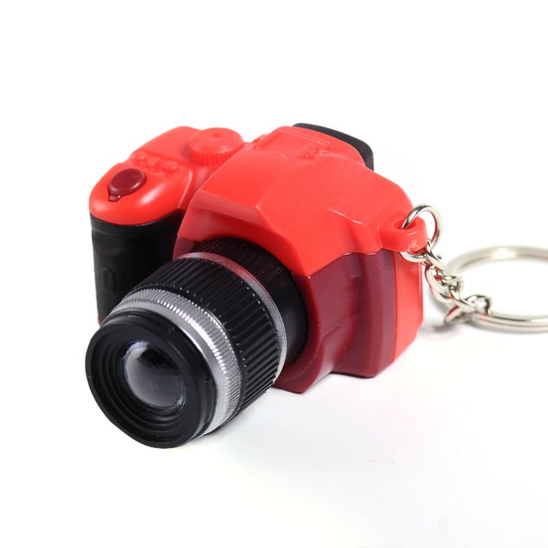 Mini Toy LED Camera Charm Bag Key Chain With Flash Light Sound Effect Gift Toy