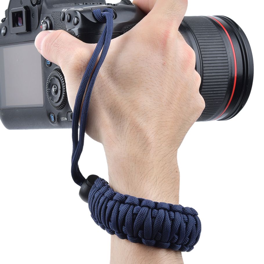 Strong Adjustable Camera Wrist Lanyard Strap Grip Weave Cord For Paracord DSLR