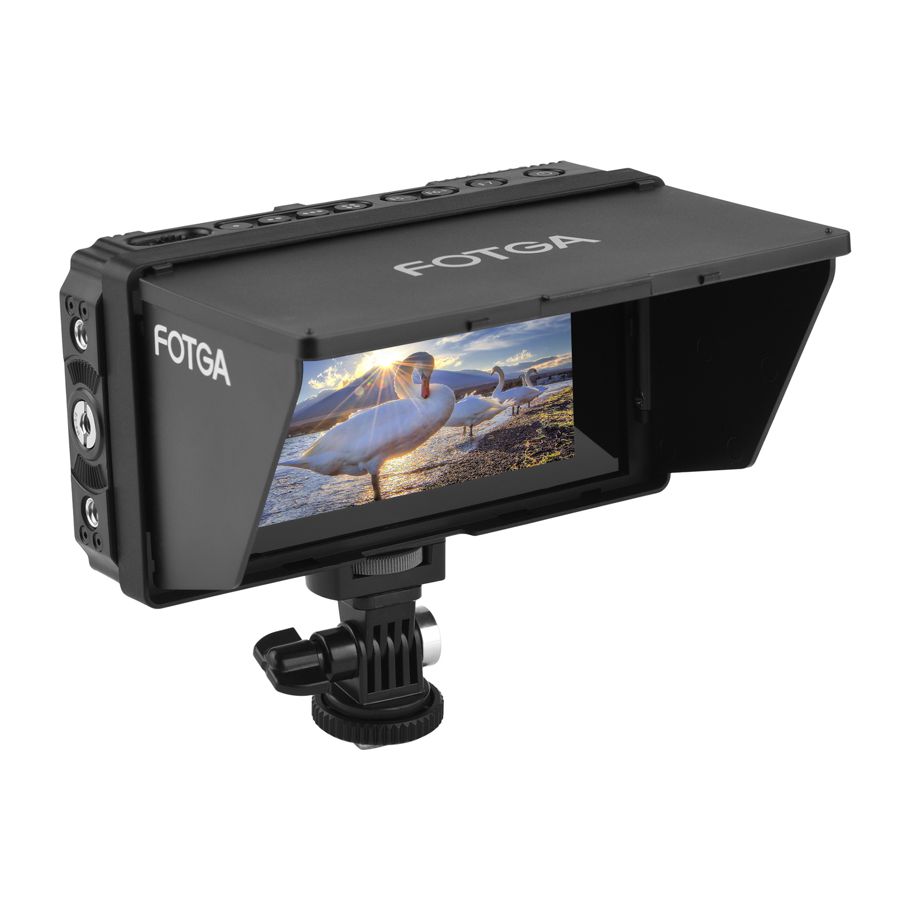 Fotga E50 4K On-camera Field Monitor 5-inch Touch IPS Screen 2500nits with HDMI 3D LUT USB Upgrade for DSLR Camera Camcorder