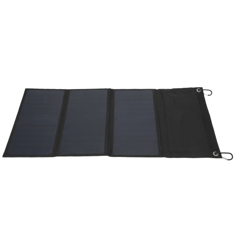 21W Monocrystalline Solar Panel Foldable Bag Dual USB Charger Phone DD
