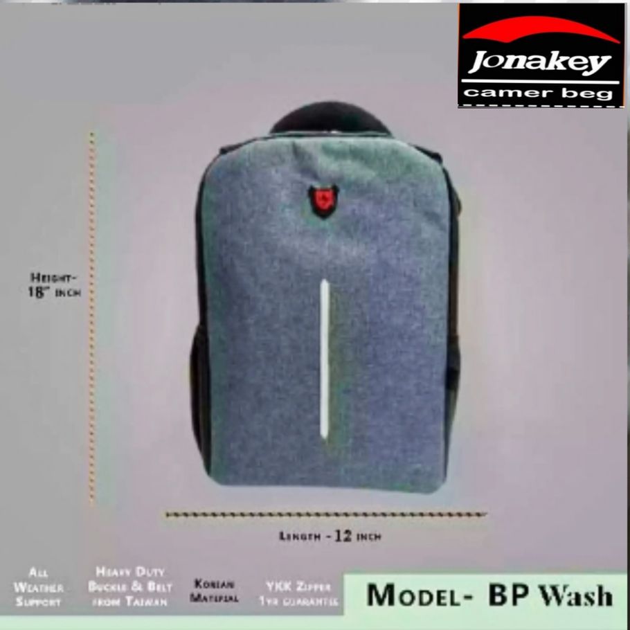 Jonakey Bagpack Bp wash DSLR camera bag