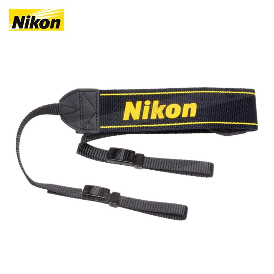 Camera Strap for Nikon - Black and Yeallow