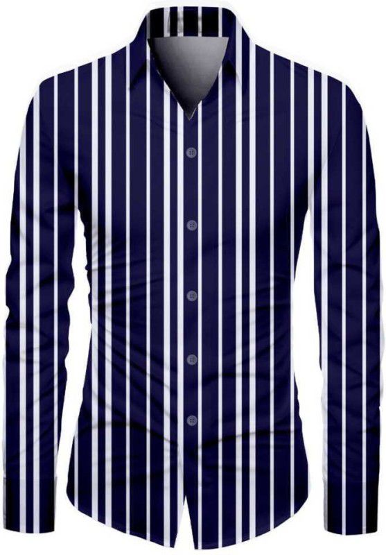 Unstitched Polycotton Shirt Fabric Striped