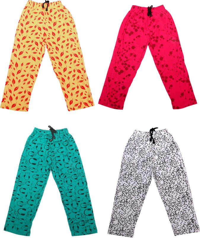 Capri For Girls Casual Printed Cotton Blend  (Multicolor Pack of 4)