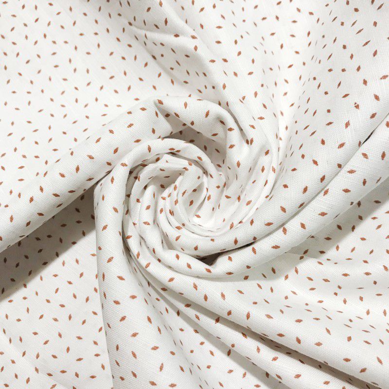Unstitched Cotton Linen Shirt Fabric Printed