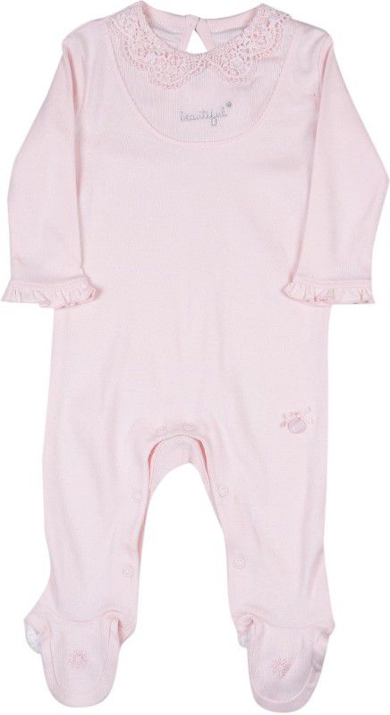 FS mini Klub Layette Baby Girls Pink Sleepsuit