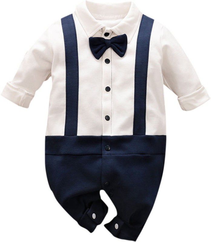 Solid Baby Boys Jumpsuit