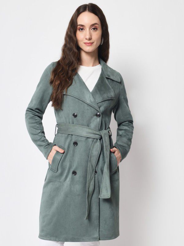 Suede Solid Coat For Women