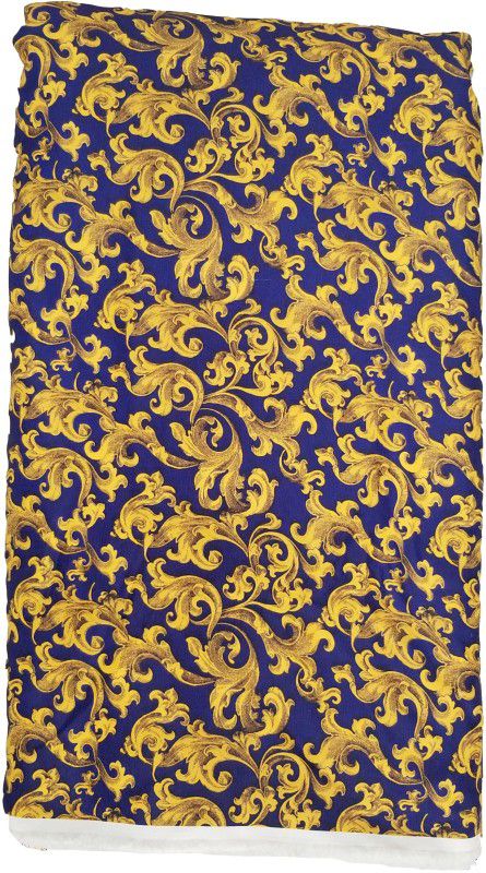 Unstitched Silk Blend Multi-purpose Fabric Floral Print