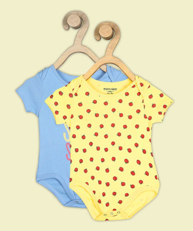 Miss & Chief Baby By Flipkart Baby Boys & Baby Girls Blue || Yellow Sleepsuit