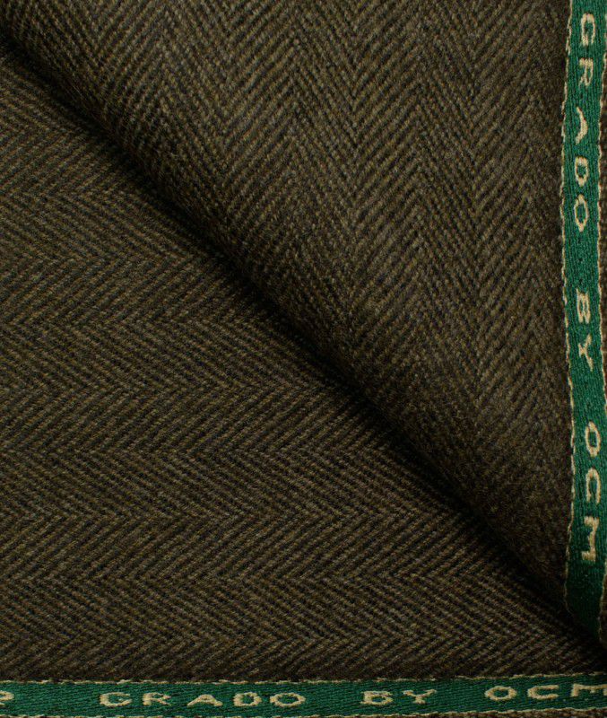 Unstitched Wool Blazer Fabric Geometric Print