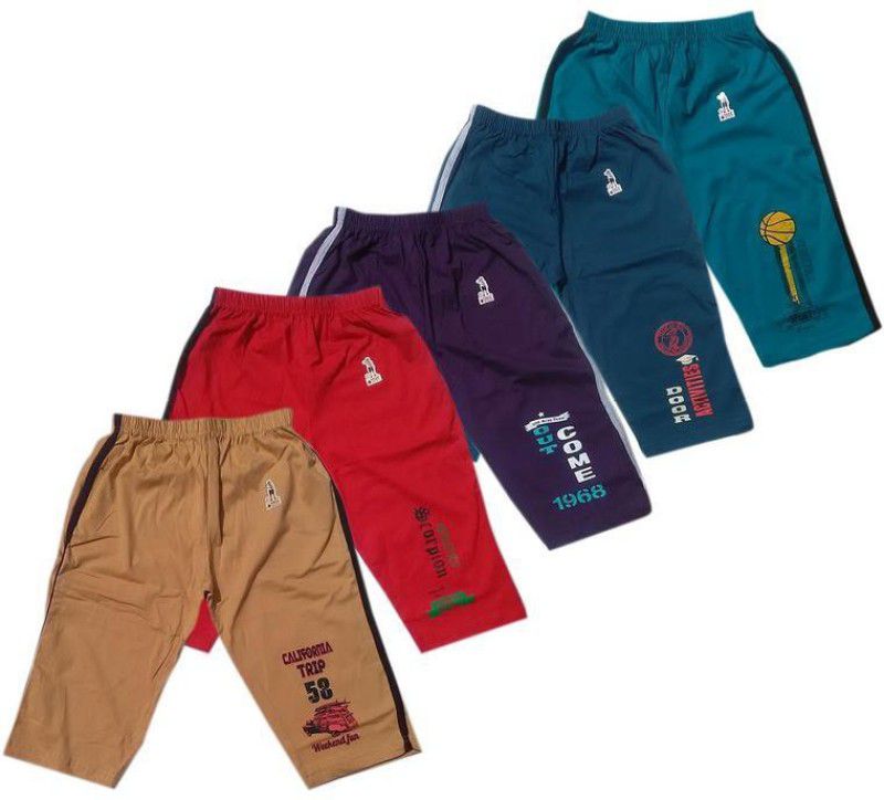 Three Fourth For Boys  (Multicolor Pack of 5)